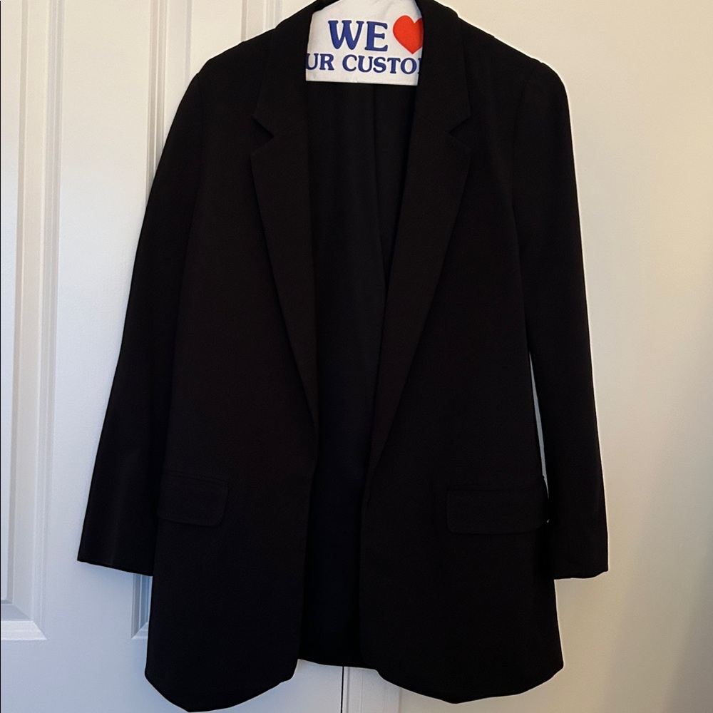 AllSaints Aleida Lightweight Tri Blazer in Black - Size Small